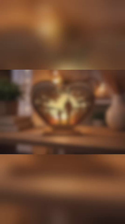 Lampara corazón personalizada